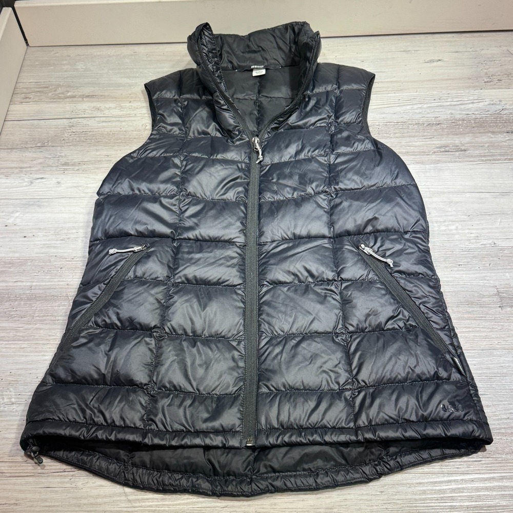 REI Co-op 650 Down Fill Puffer Vest Jacket‎ Men's Sz Medium Black Full Zip